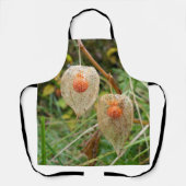 Tablier Physalis alkekengi sur toute l'impression (Recto)