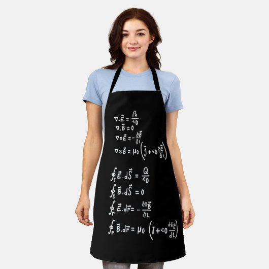 Tablier Physique Math Formule Étudiants Enseignant Invitat (Porté)