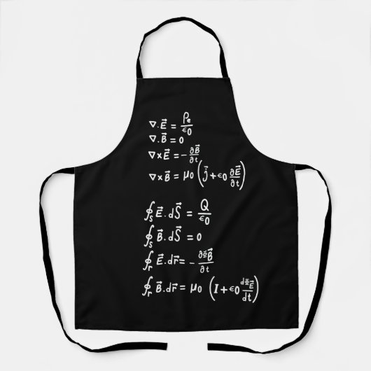 Tablier Physique Math Formule Étudiants Enseignant Invitat (Recto)
