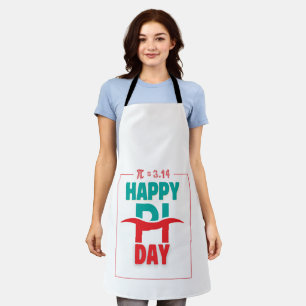 Tablier Pi Day T-Shirt – Artistic Design with Pi (π) Equat