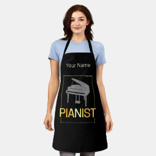 Tablier Piano Né Pour Être Pianiste Musicien Design Vintag
