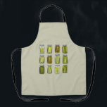 Tablier Picker Lover Vintage Canned Pickles Jar Noël<br><div class="desc">Pickle Lover Vintage Canned Pickles Jar cadeau de Noël</div>