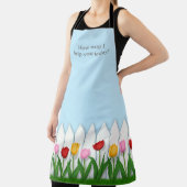 Tablier Picket Blanc Fleur Jardin Grand (Insitu)