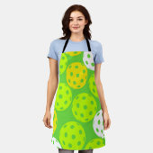 Tablier Pickleball Anniversaire Soirée Sport Vert (Porté)