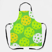 Tablier Pickleball Anniversaire Soirée Sport Vert (Recto)