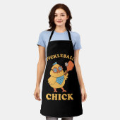 Tablier Pickleball Chick - rétro (Porté)