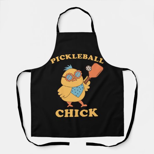 Tablier Pickleball Chick - rétro (Recto)