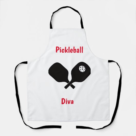 Tablier Pickleball Diva (Recto)