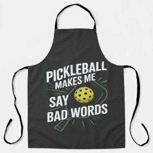 Tablier pickleball drôle me fait dire des gros mots
