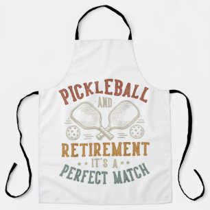Tablier Pickleball et retraite C'est une correspondance pa