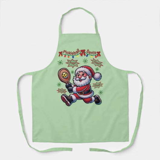 Tablier Pickleball Père Noël Noël (Recto)