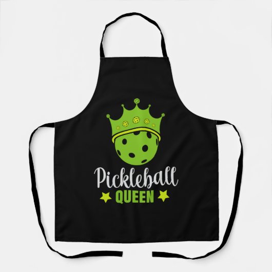 Tablier Pickleball Queen Funny Pickball Ball Queen (Recto)