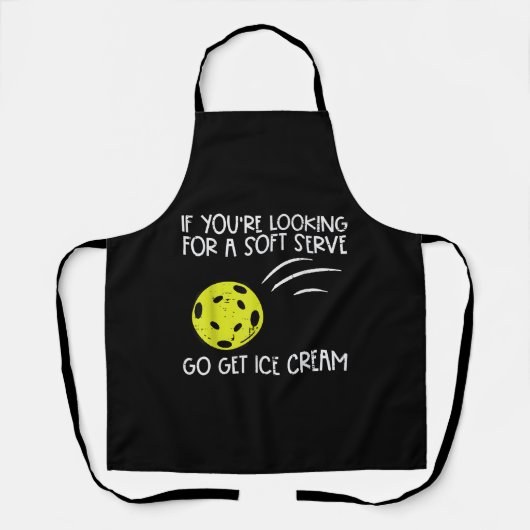 Tablier Pickleball Soft Sert Obtenir Crème Glace Pickle Ba (Recto)
