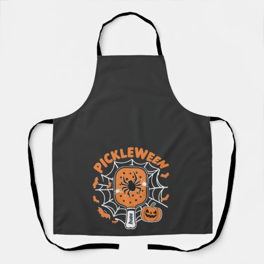 Tablier Pickleween Funny Éffrayant Halloween Pickleball Sp (Recto)
