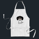 Tablier Piebald Dachshund mignon Chien chiot Adulte Apron<br><div class="desc">Un espace barbecue amusant pour les amateurs de Piebald Dachshund. Doxie de couleur noire, brune et blanche. Visitez Jenn's Doodle World pour encore plus d'accessoires pour la maison et le bureau avec ce chien drôle et des dessins de chiens plus originaux.</div>