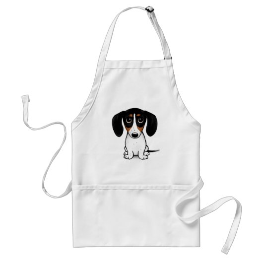Tablier Piebald Dachshund mignon Chien chiot Adulte Apron (Devant)