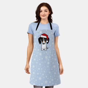 Tablier Piebald Dachshund Père Noël Noël Fête du chien