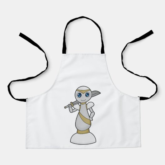 Tablier Pièce d'échecs Épée de Paon Échecs (Recto)