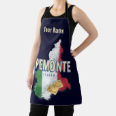 Tablier Piémont Italie Région Rétro Carte Pâtes Vintages (Insitu)