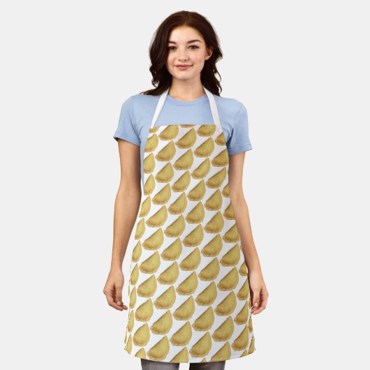 Tablier Pierogi apron - Plantes polonaises (Porté)