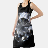 Tablier Pierre de diamant : l'espace noir brille. (Insitu)