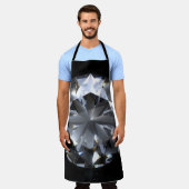 Tablier Pierre de diamant : l'espace noir brille. (Porté)