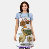 Tablier Pierre pelican's brilliant beak (Porté)