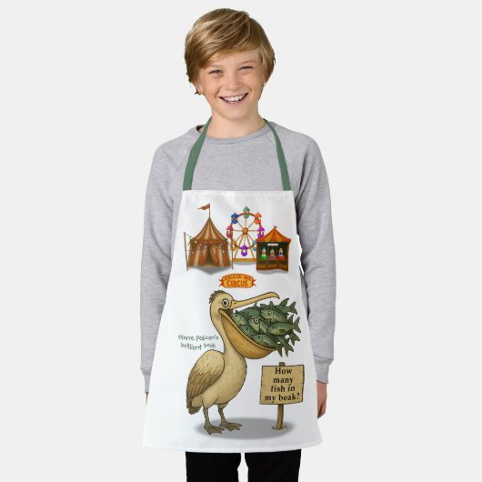 Tablier Pierre pelican's brilliant beak (Porté)