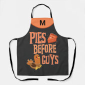 Tablier Pies Avant Les Gars Monogramme Amusant Humour (Recto)