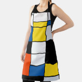 Tablier Piet Mondrian Composition A - Art Moderne Abstrait (Insitu)