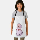 Tablier Pig as Bride with Wedding dress.PNG (Insitu)