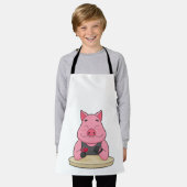 Tablier Pig au Poker avec cartes de Poker (Porté)