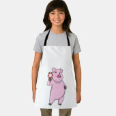 Tablier Pig au Poker avec des jetons de Poker (Insitu)