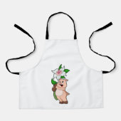 Tablier Pig with Flower Lily (Recto)