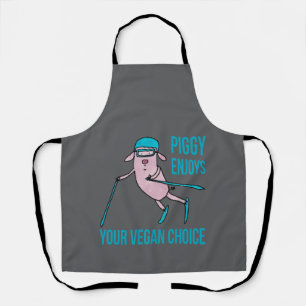 Tablier Piggy apprécie votre choix vegan