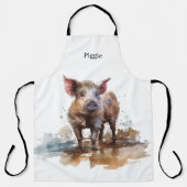 Tablier Piglet en jeu, personnalisation (Recto)