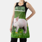 Tablier Piglet rose mou personnalisé (Insitu)