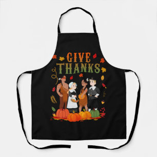 Tablier Pilgrims and Natives American Indian Thanksgiving
