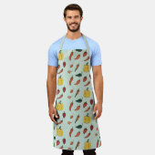 Tablier Piment Chaud Peppers Green Apron (Porté)