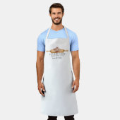 Tablier Pin à rouleaux floraux Baker's Apron (Porté)