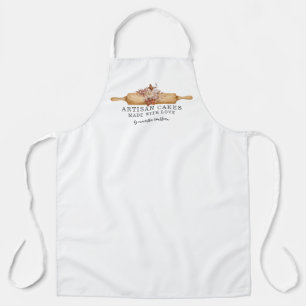 Tablier Pin à rouleaux floraux Baker's Apron