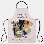 Tablier Pinceaux palette Noir Kitten Artiste (Recto)