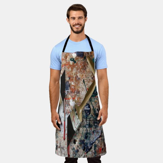 Tablier Pinceaux peints Paint Apron (Porté)