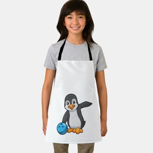 Tablier Pingouin à Bowling avec Bowling (Insitu)