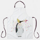 Tablier Pingouin - Animaux ayant une fête (Recto)
