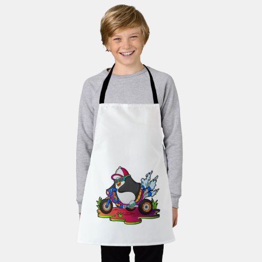 Tablier Pingouin as Biker (Porté)