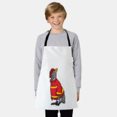 Tablier Pingouin as Firefighter with Helmet (Porté)