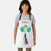 Tablier Pingouin Avec Ballons Colorés (Insitu)