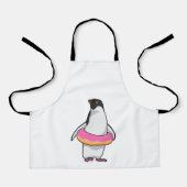 Tablier Pingouin avec Donut (Recto)
