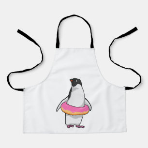 Tablier Pingouin avec Donut